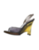 Prada S/S1998 Heels in Silver-Gold