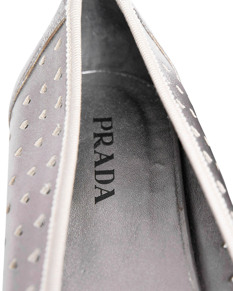 Thumbnail: Prada Silver Heart Ballerina