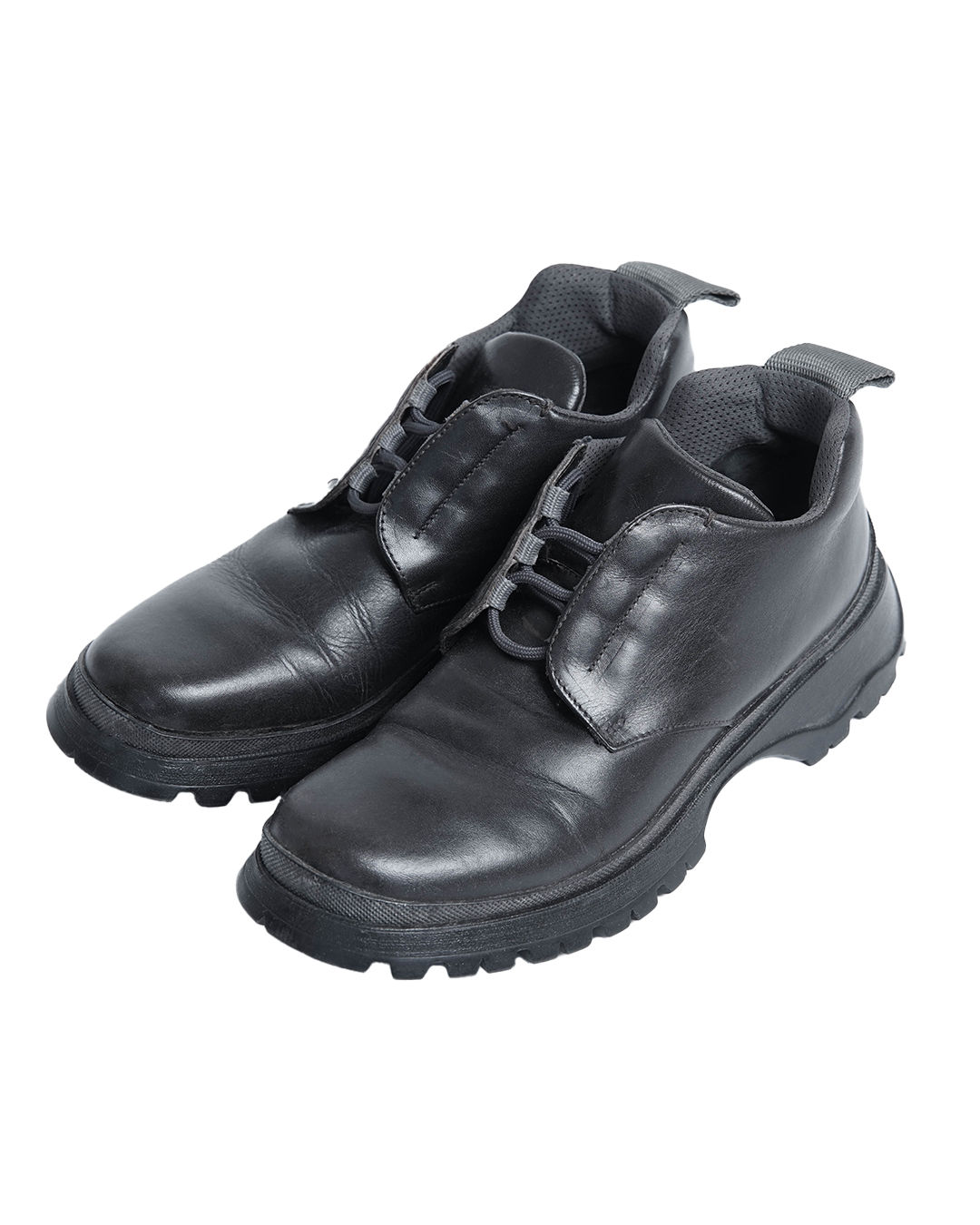 Prada 2003 Black Leather Sneakers