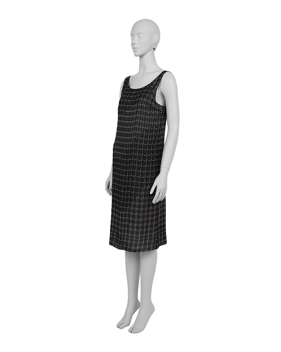 Thumbnail: Prada S/S1999 Checker Silk Dress