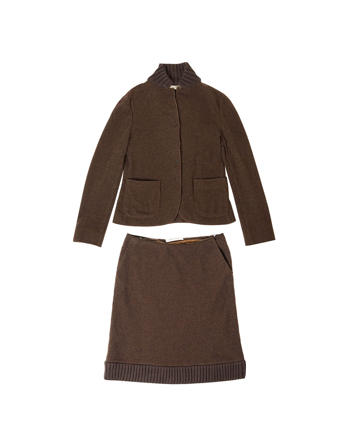 Miu Miu F/W1999 Jacket + Skirt Wool Set