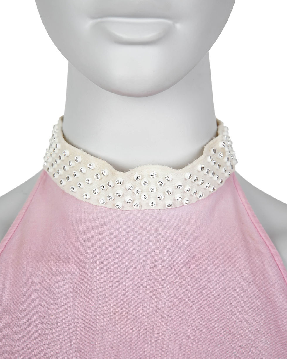 Thumbnail: Miu Miu S/S2000 Pink Halter Top+Skirt Set