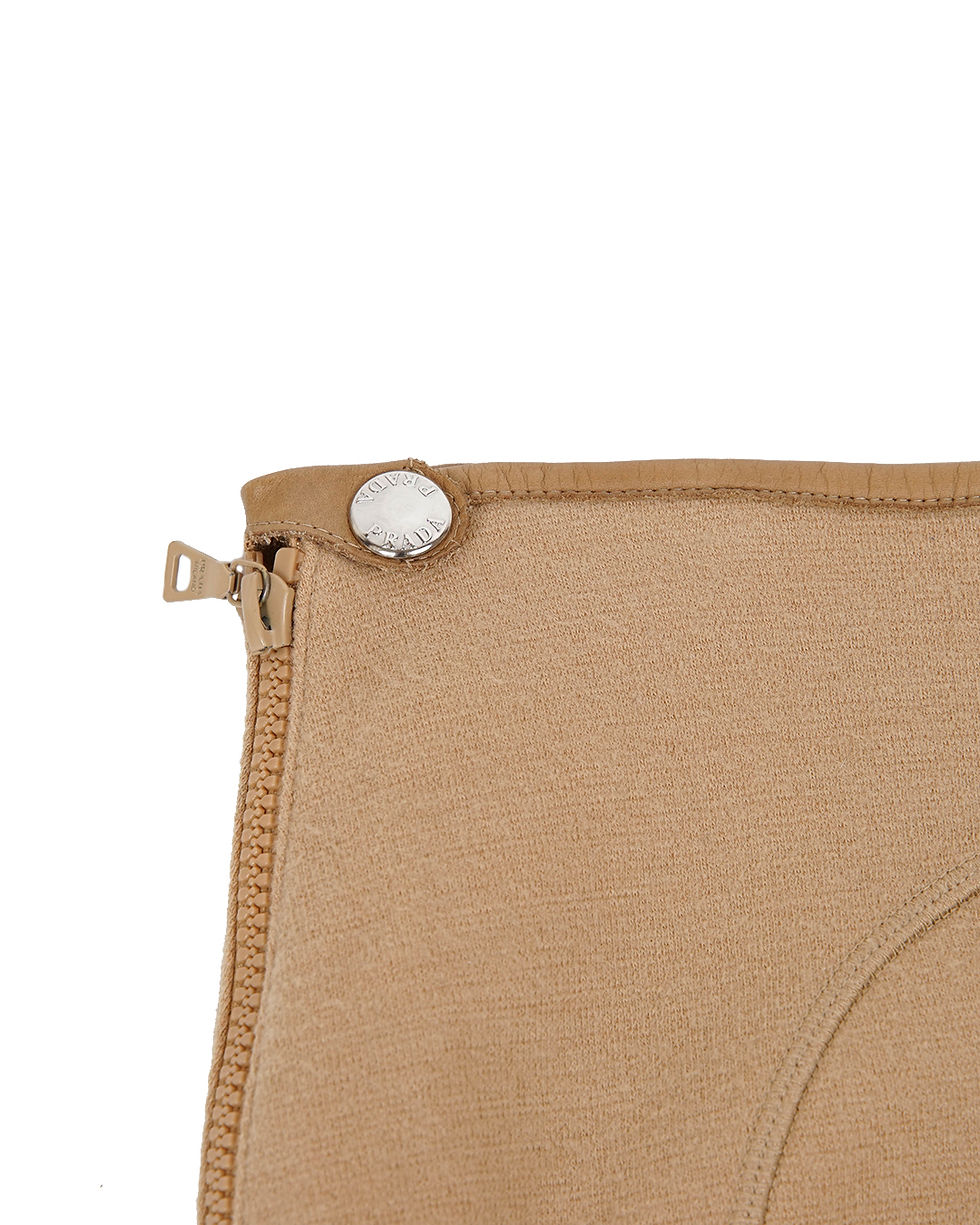 Thumbnail: Prada F/W1999 Beige Midi Skirt
