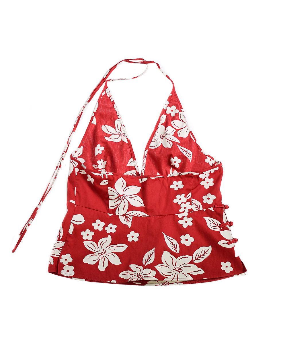 Thumbnail: Miu Miu S/S2003 Red Floral Top