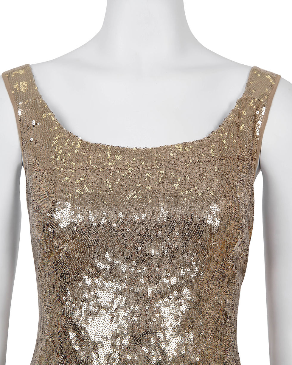 Thumbnail: Blumarine Blugirl Gold Sequin Dress