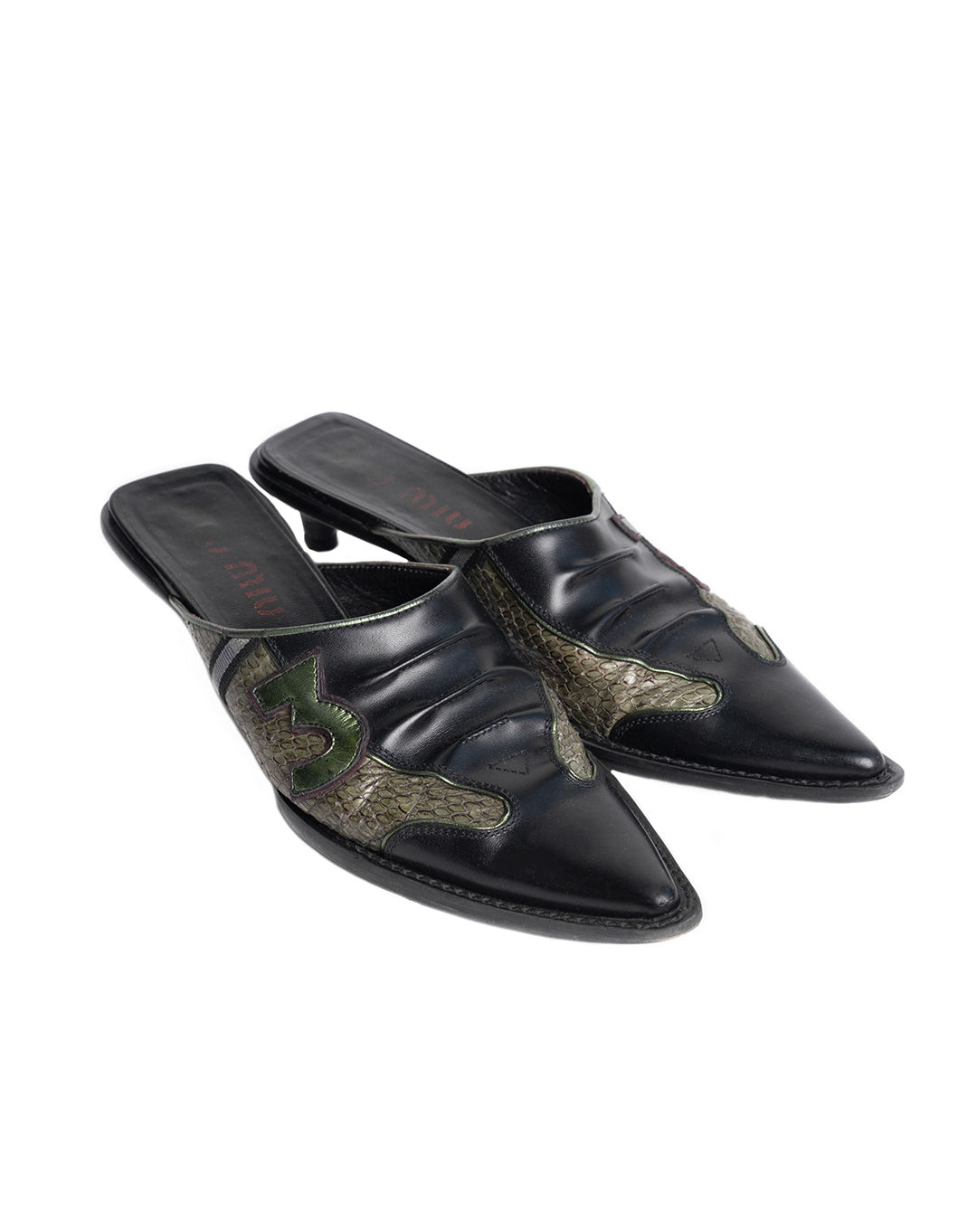 Miu Miu S/S2000 Number "3" Pointy Mules