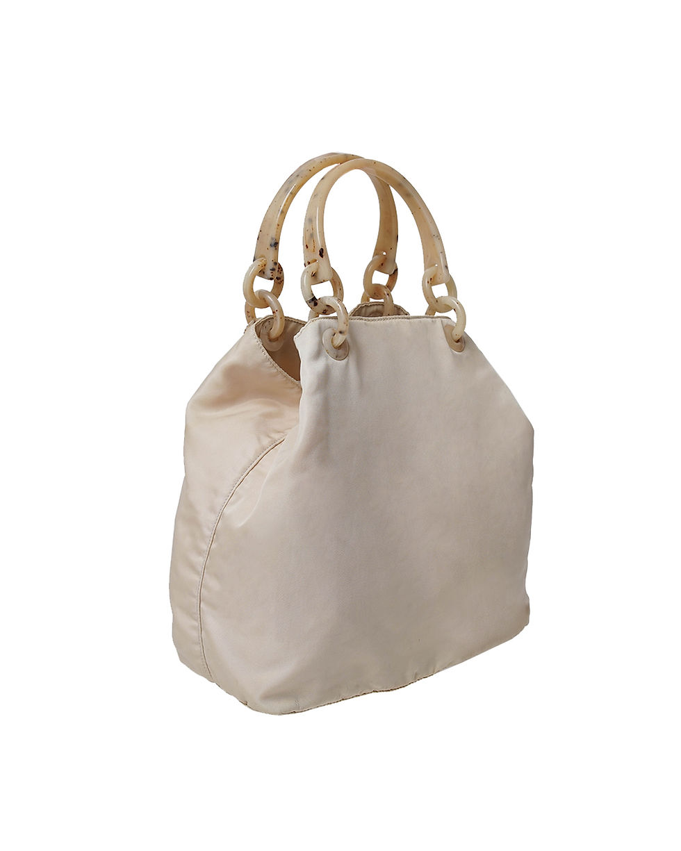 Thumbnail: Vintage Prada Tortoise Handle Nylon Bag (not for sale)