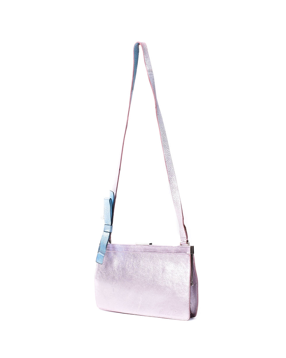 Thumbnail: Miu Miu S/S2000 Metallic Leather Crossbody Frame Bag