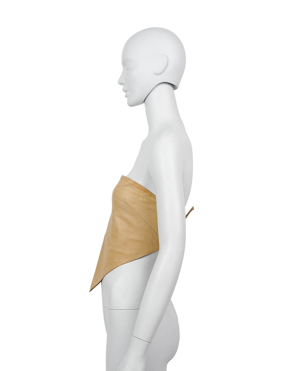 Thumbnail: Prada S/S1999 Leather Bandeau Top