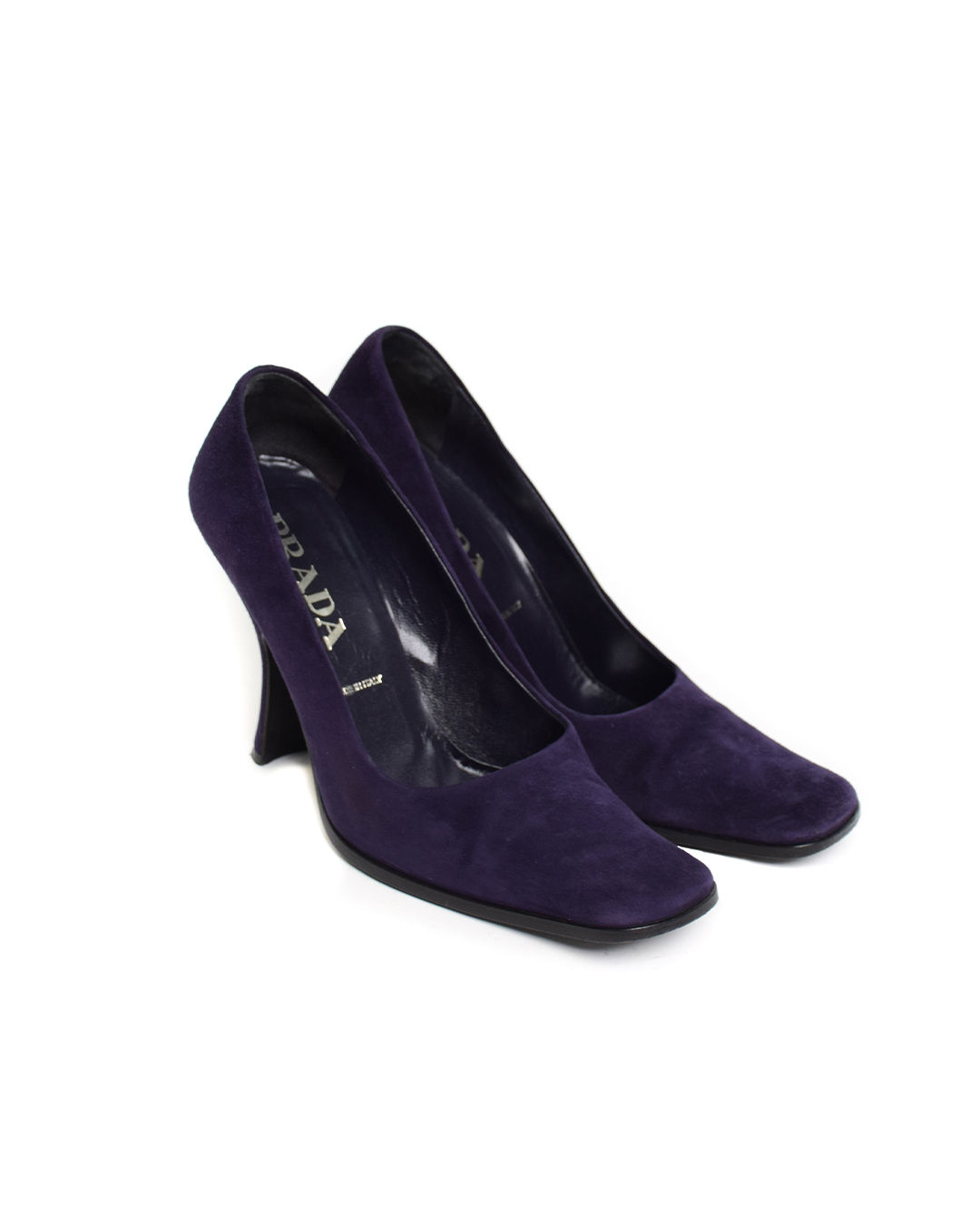 Prada Late 90s Heels in Navy Blue