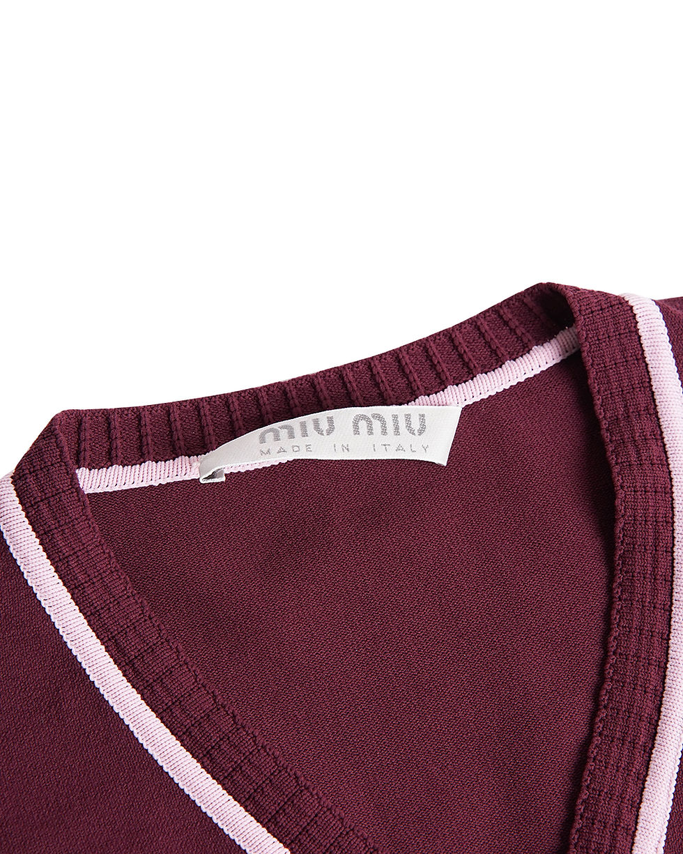 Thumbnail: Miu Miu S/S2000 V-Neck Sweater