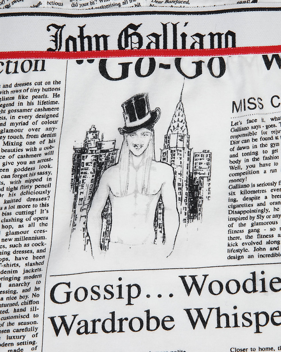 Thumbnail: John Galliano Newsprint Tank Top
