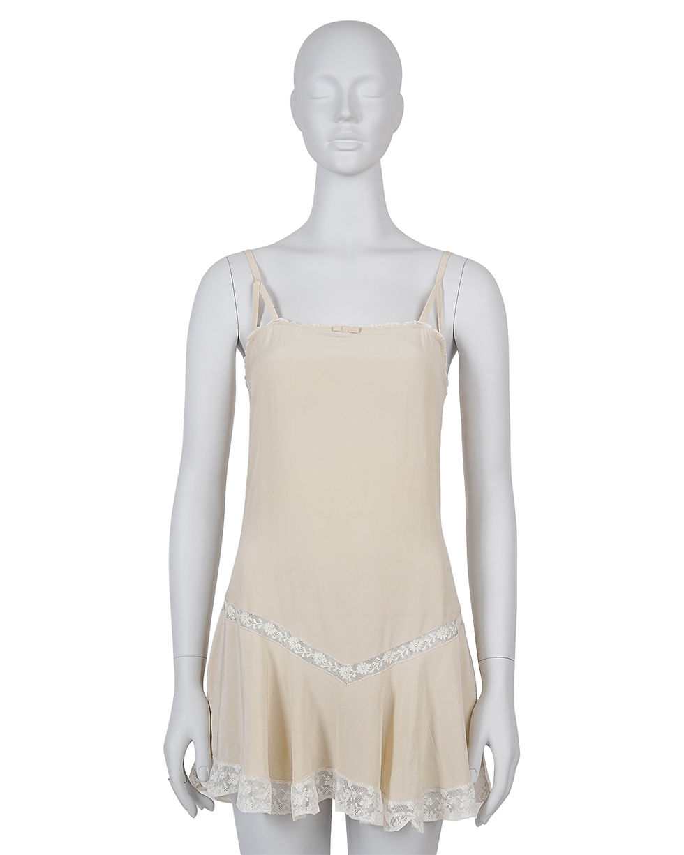 Thumbnail: Miu Miu Viscose Coquette Lingerie Dress (not for sale)
