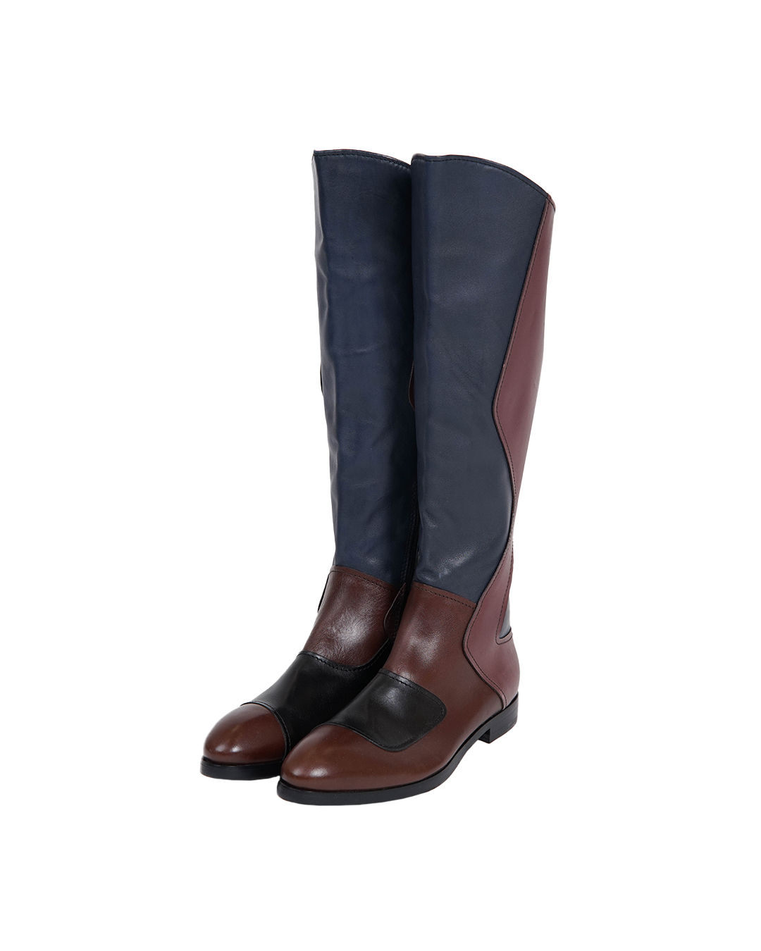 Miu Miu 2008 Patchwork Knee Boots