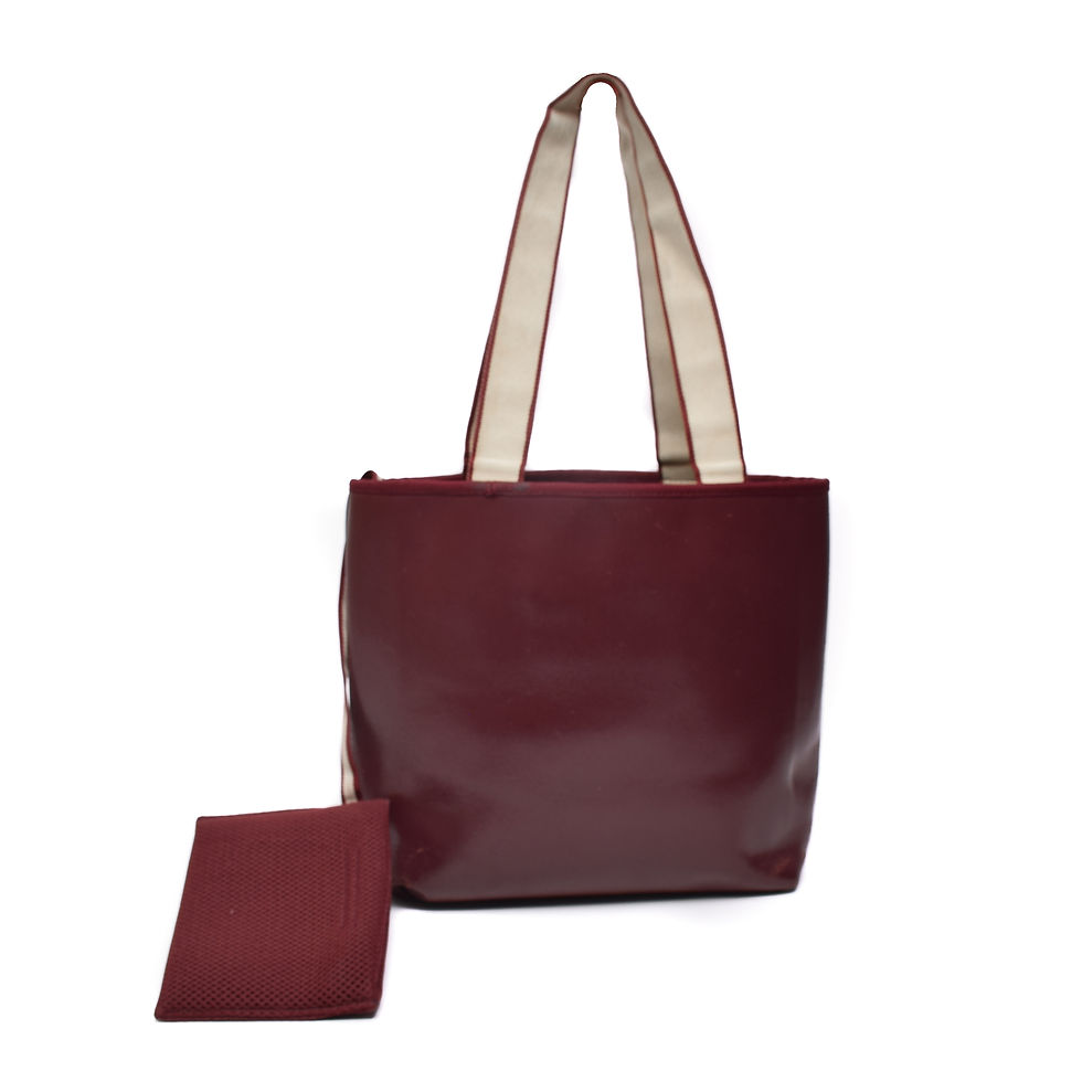 Thumbnail: Miu Miu SS2000 Leather Mini Tote Bag in Burgundy