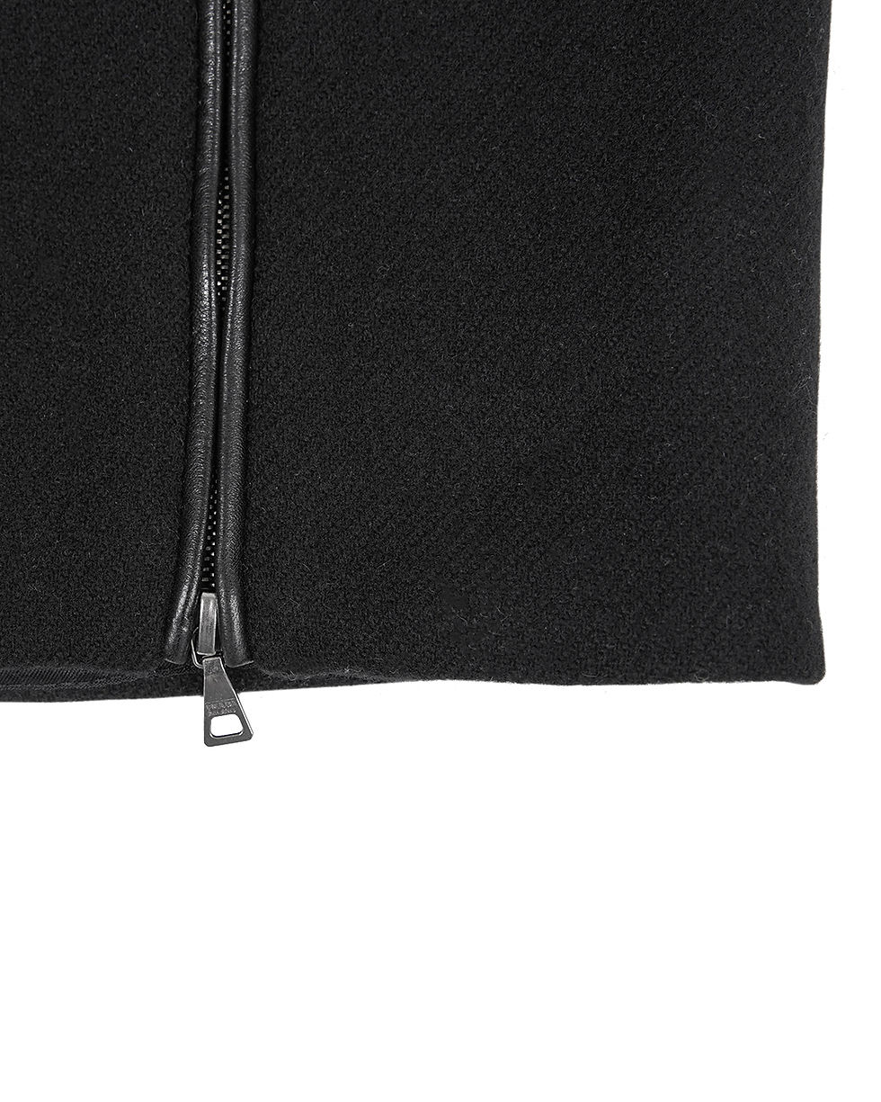 Thumbnail: Prada F/W1999 Black Midi Wool Skirt