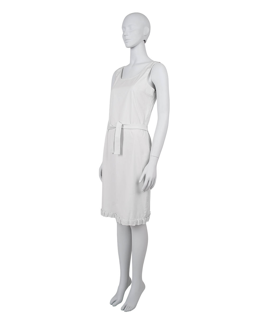 Thumbnail: Prada S/S1999 White Tie Belt Dress