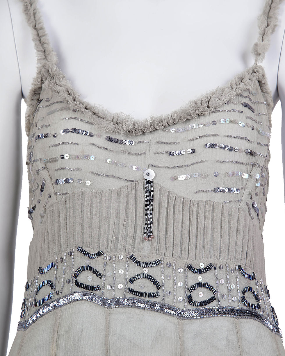 Thumbnail: Just Cavalli Beaded Silk Dress