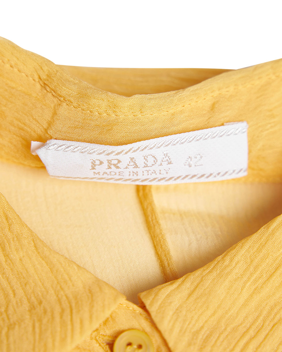 Thumbnail: Prada F/W2000 Yellow Silk Blouse