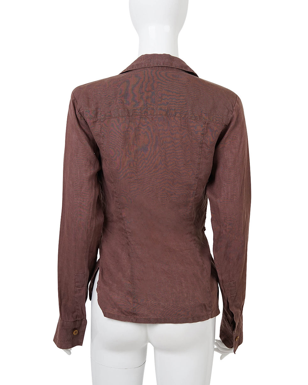 Thumbnail: Dirk Bikkkembergs S/S2003 Ring Linen Shirt