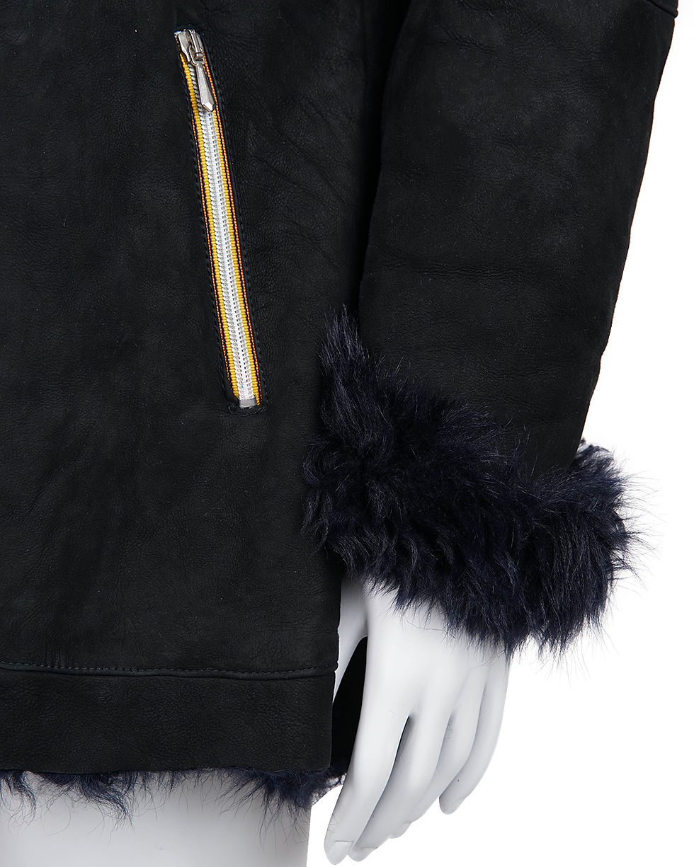 Thumbnail: Miu Miu S/S2000 Suede Shearling Coat