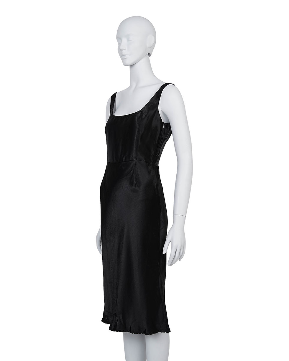Thumbnail: Miu Miu S/S1998 Black Silk Dress