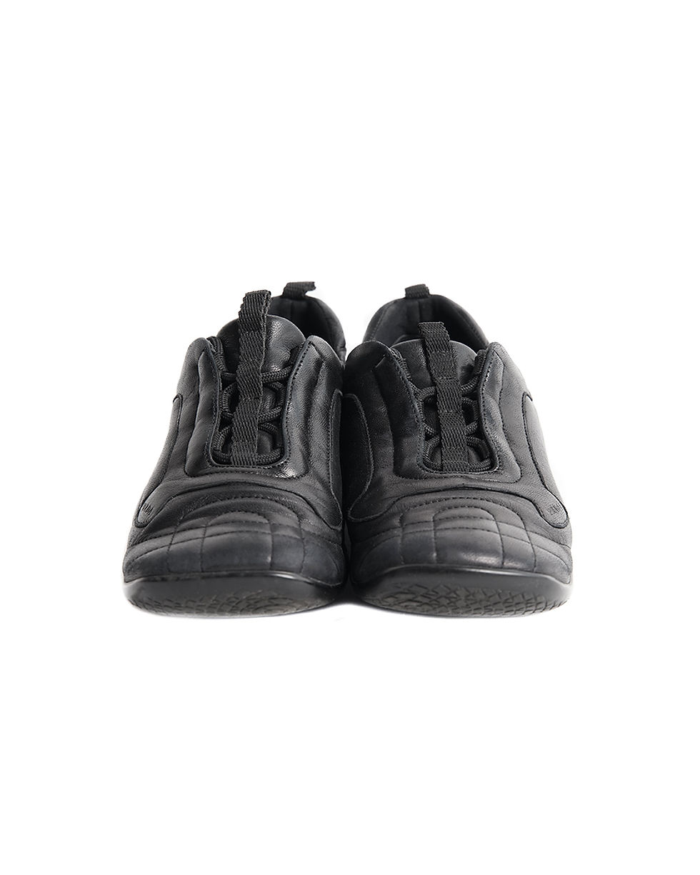 Thumbnail: Prada S/S2000 Black Leather Sneakers
