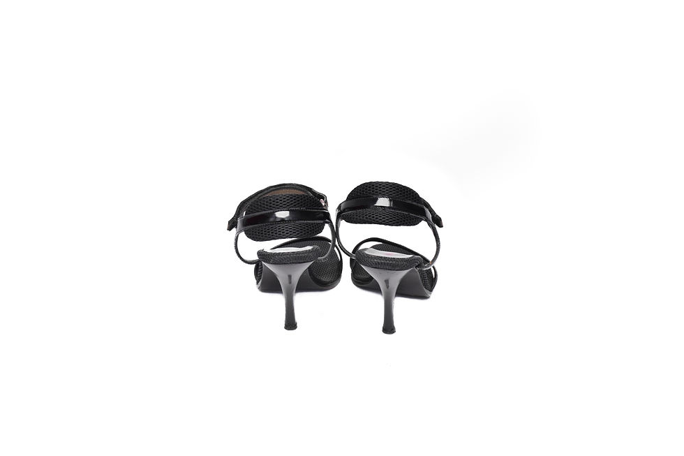 Thumbnail: Miu Miu S/S1999 Velcro Strap Heels in  Black