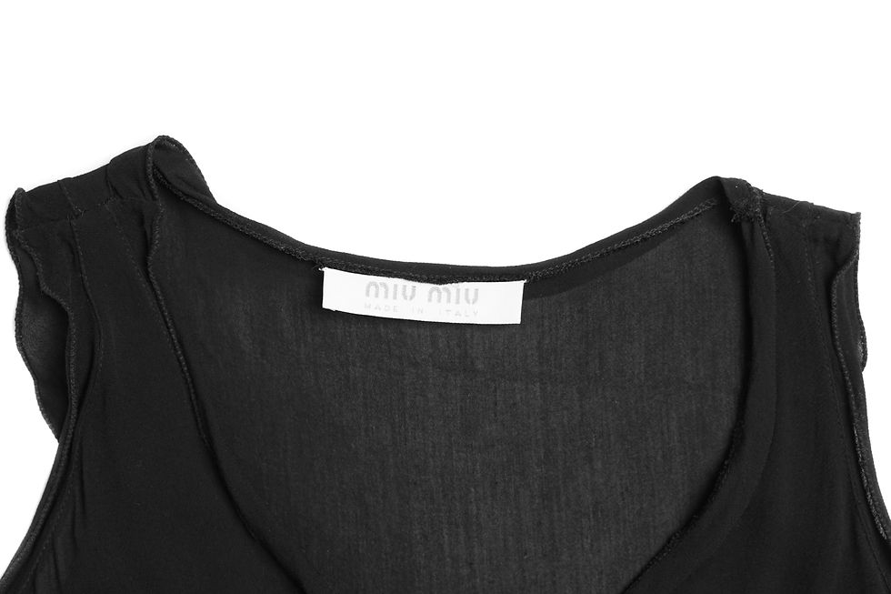 Thumbnail: Miu Miu F/W1996 Viscose Ribbon Top
