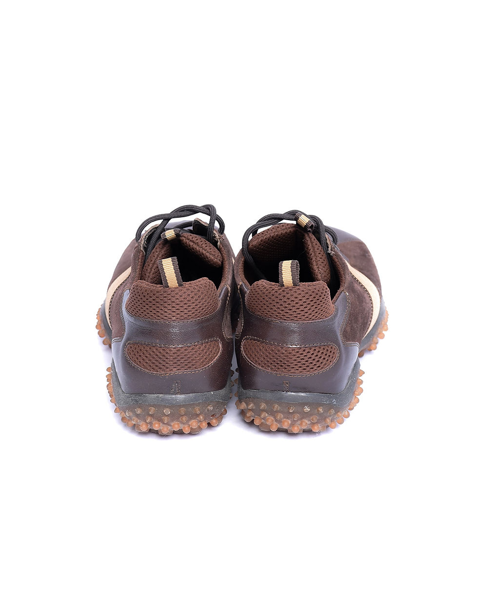 Thumbnail: Miu Miu F/W1999 Bubble Sole Sneakers in Brown