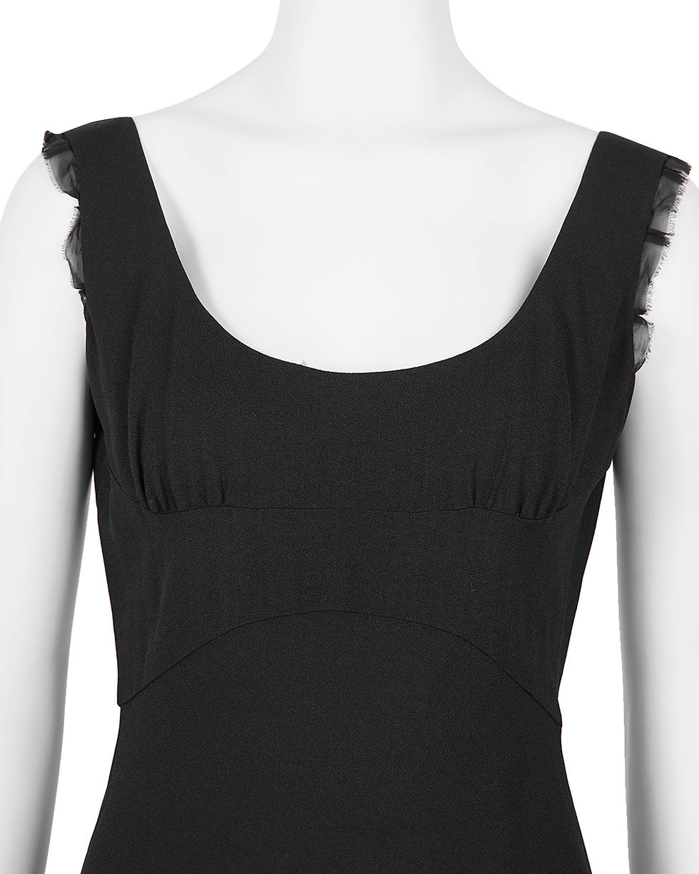 Thumbnail: Prada F/W2000 Viscose Black Dress
