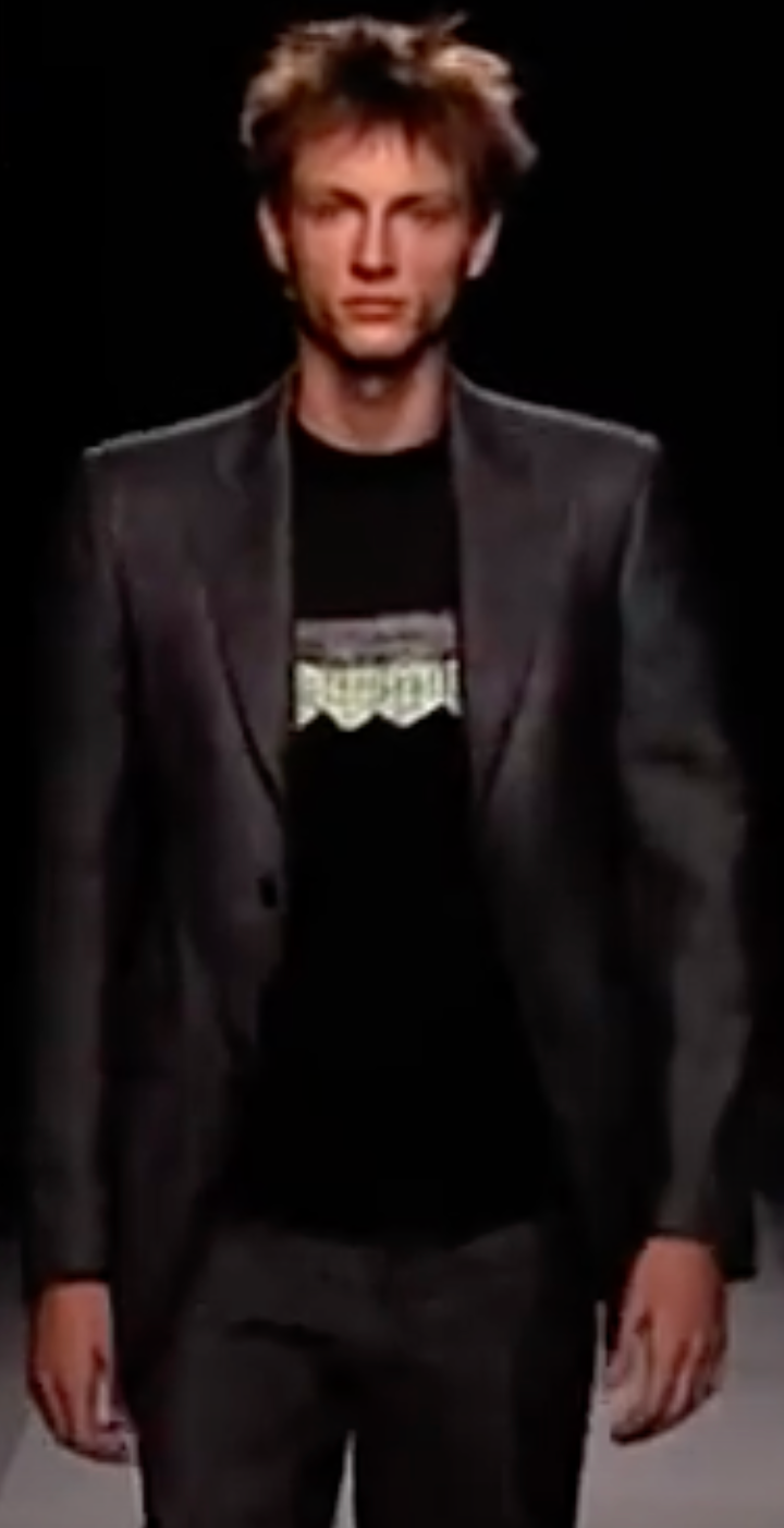 Thumbnail: Miu Miu Mens F/W2003 Graphic Mohair Tee