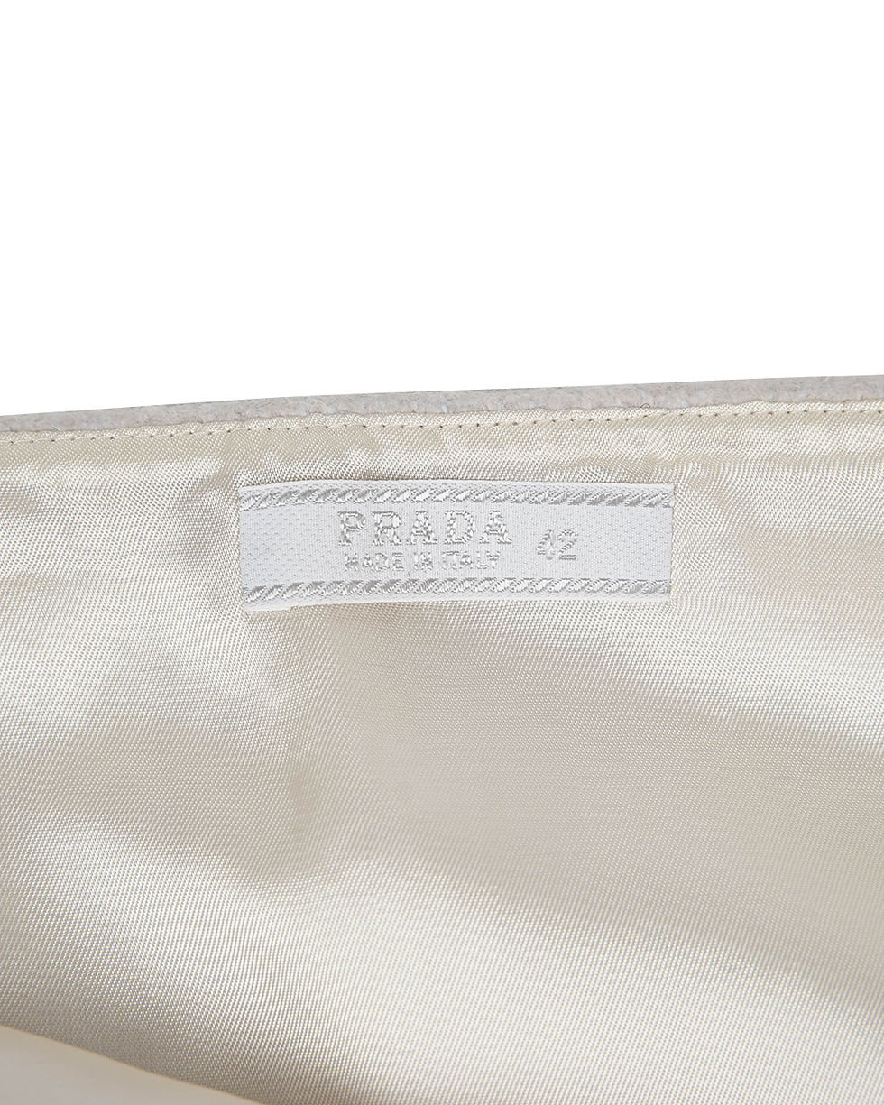 Thumbnail: Prada F/W1998 White Wool Skirt