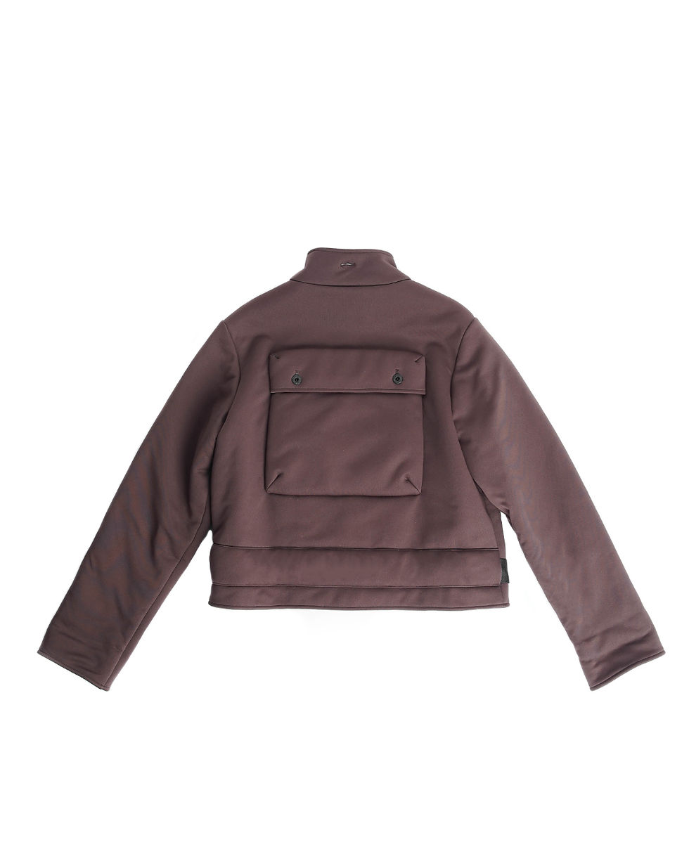Thumbnail: Miu Miu F/W1999 Fleece Lining Buckle Belt Jacket