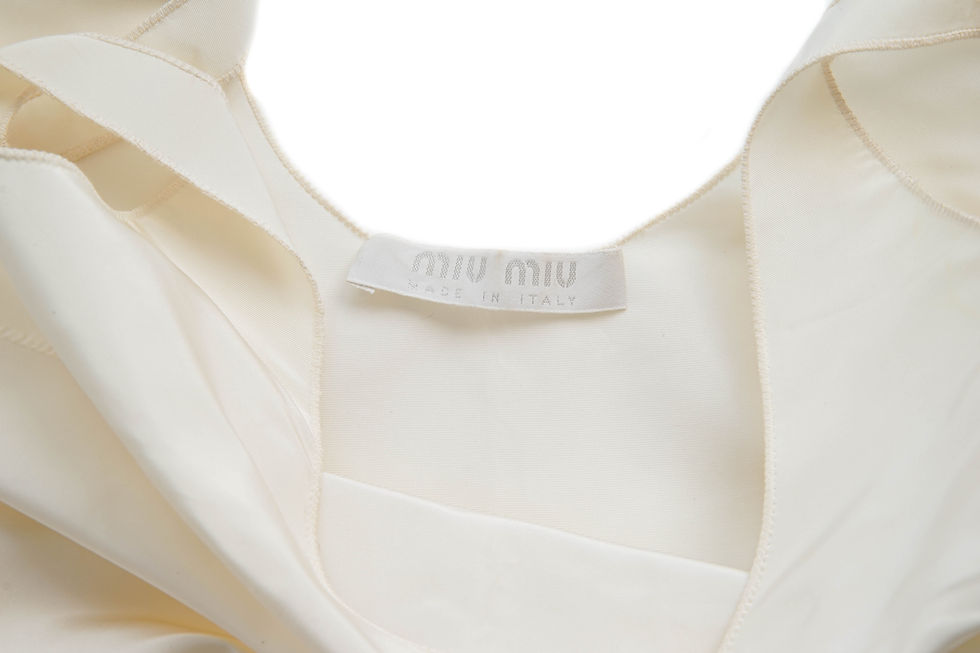 Thumbnail: Miu Miu F/W1998 Back Ruffle Dress