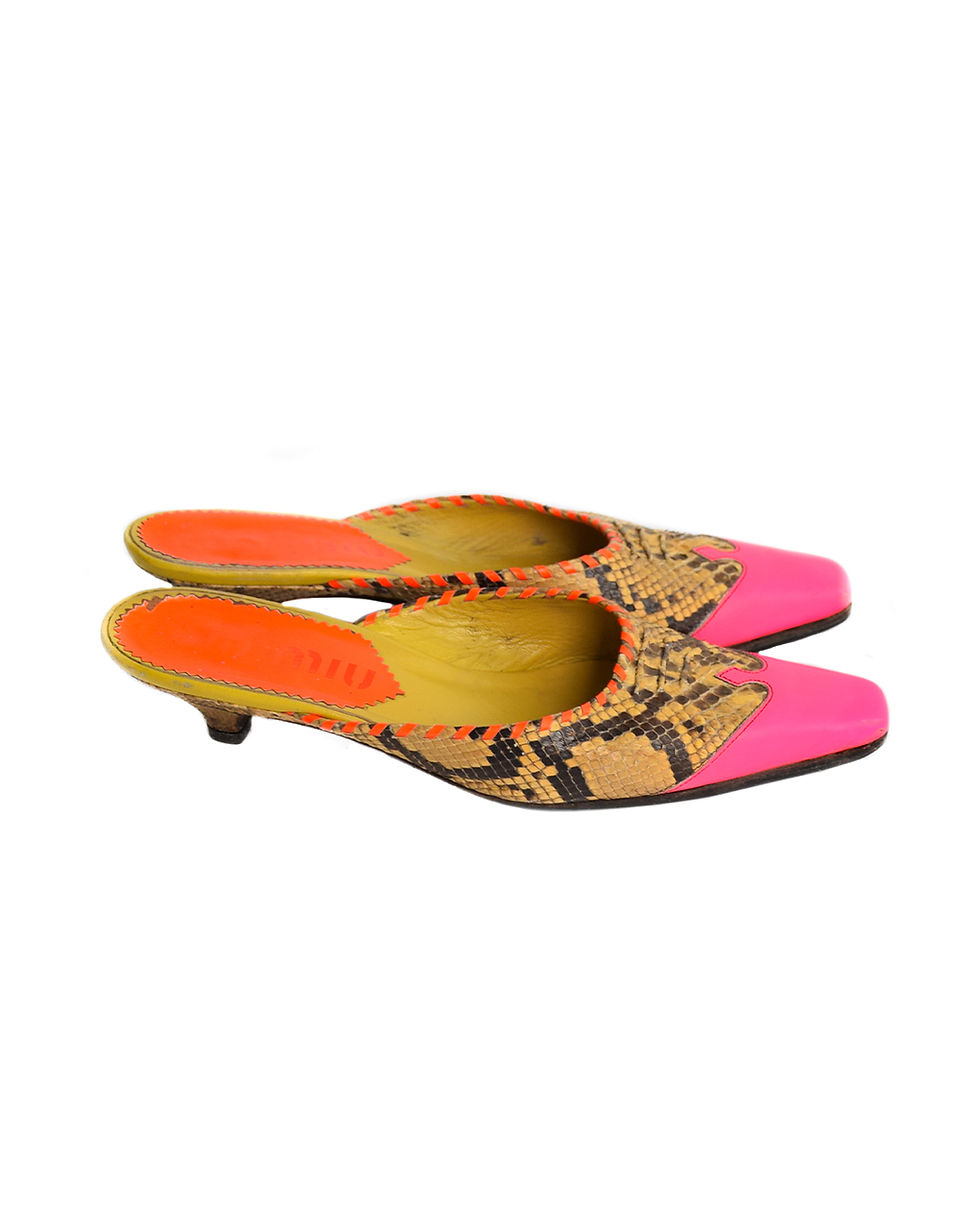 Thumbnail: Miu Miu S/S1999 Neon Mules
