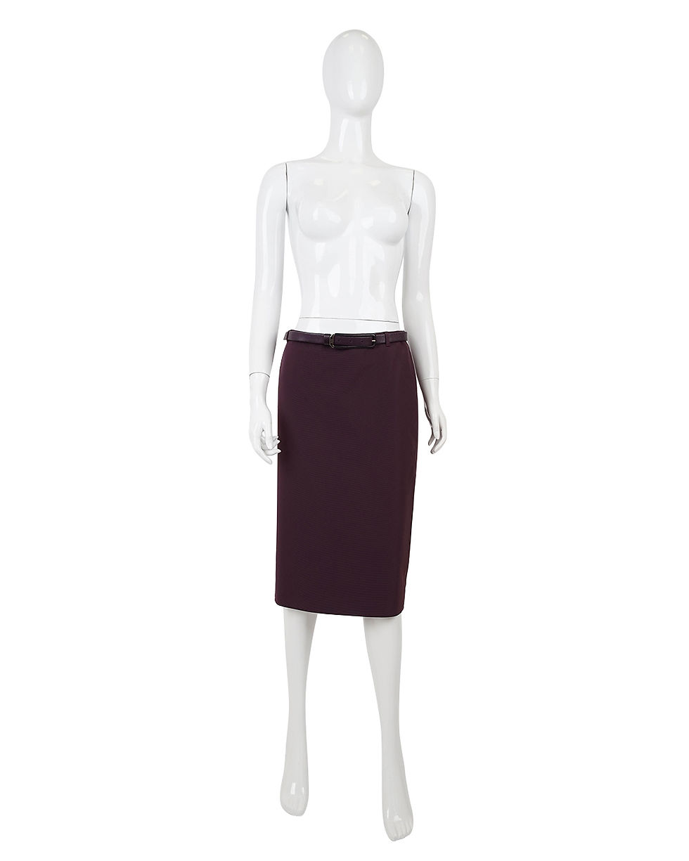 Thumbnail: Prada Burgundy Skirt