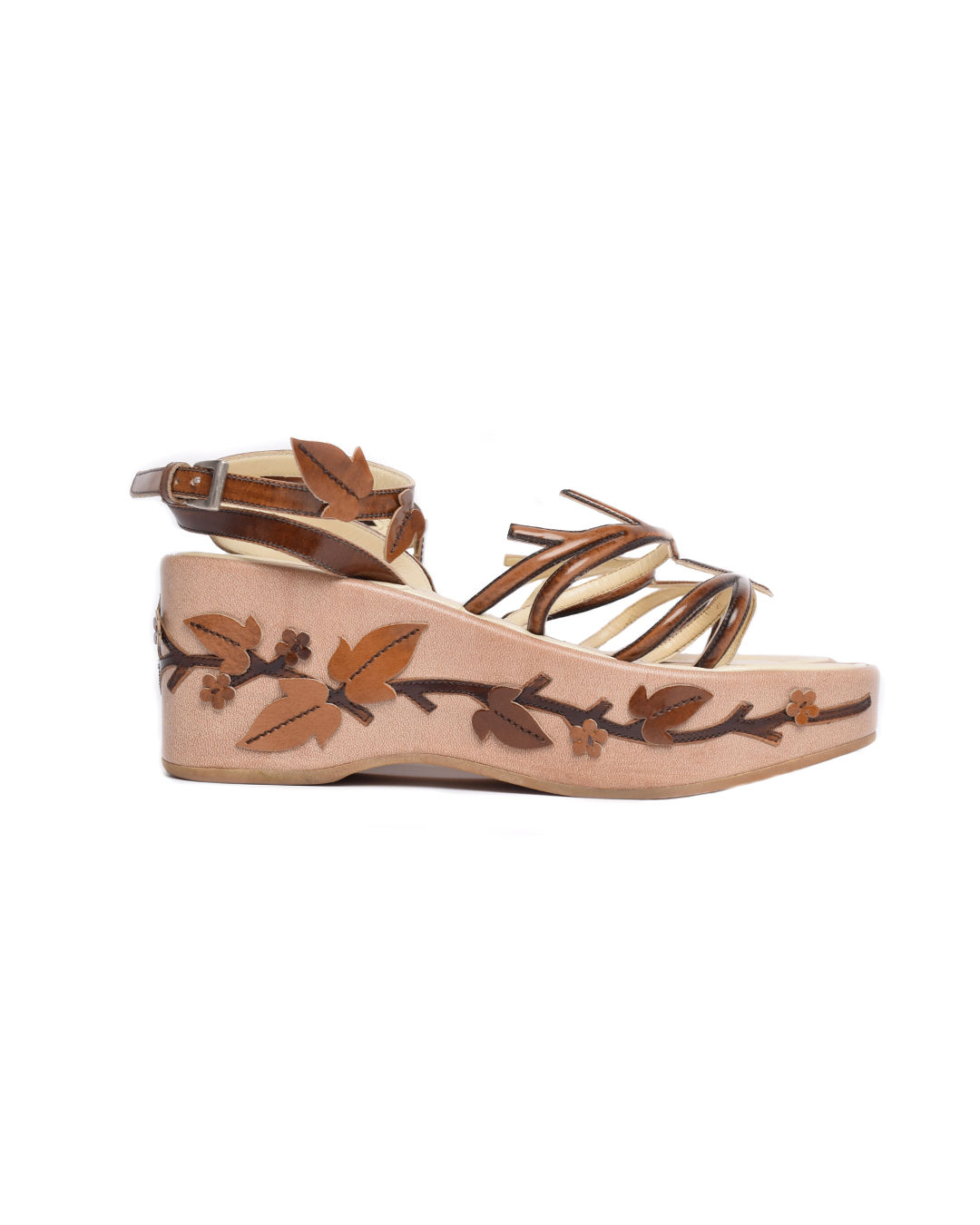 Prada S/S1997 Vine Leaf Platform Sandals