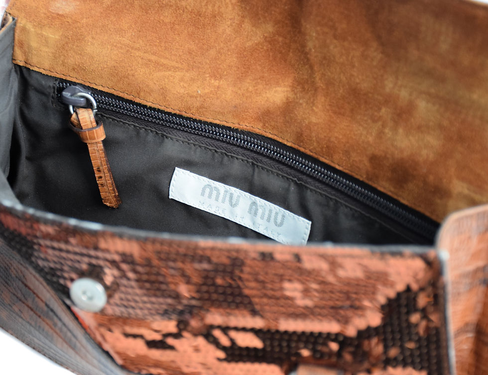 Thumbnail: Miu Miu F/W1999 Sequins Bag in Orange