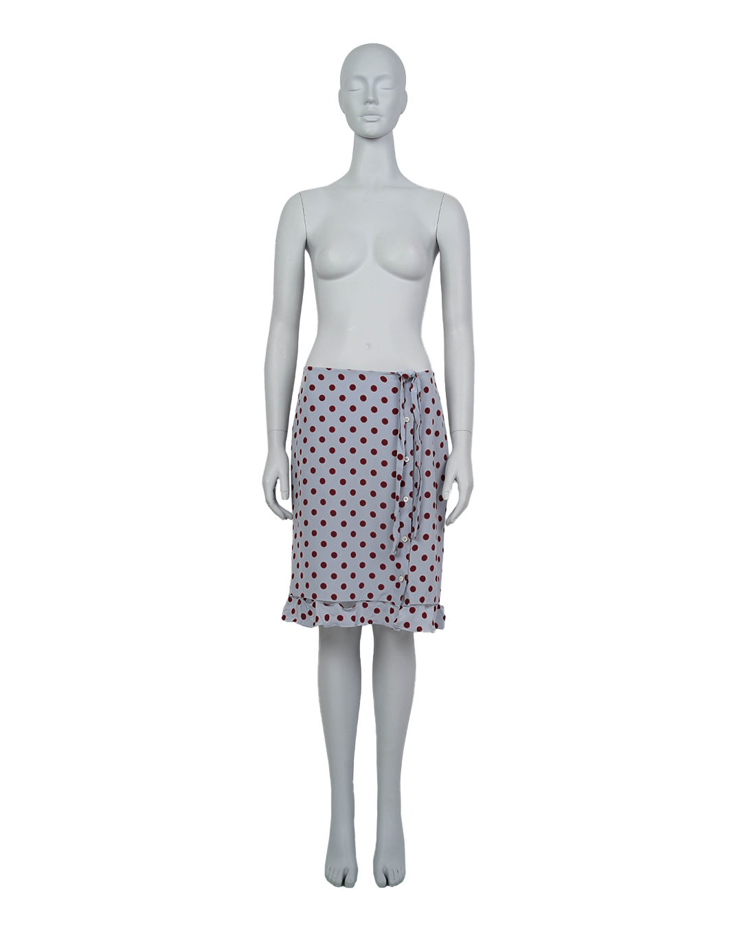Prada S/S2000 Polka Dot Midi Skirt