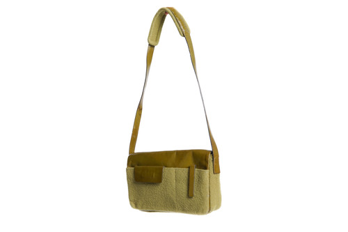 Miu Miu F/W1999 Felt/Patent Leather Shoulder Bag in Green 