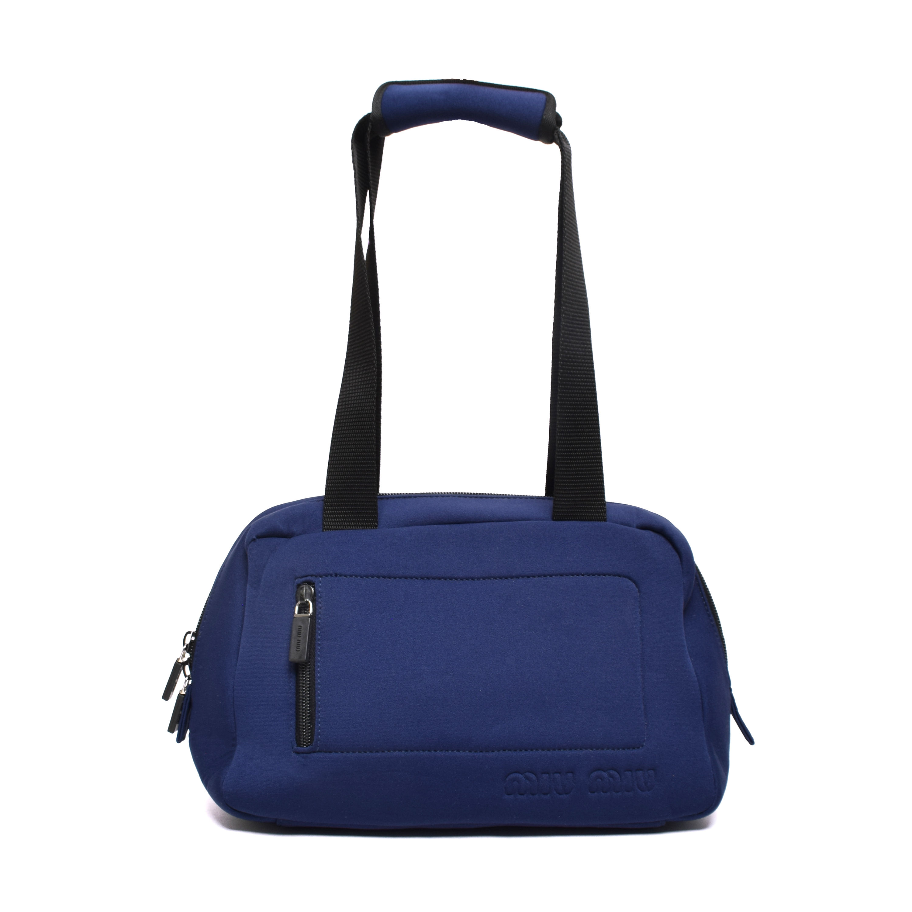 Miu Miu 1999 Sport Neoprene Bag in Navy
