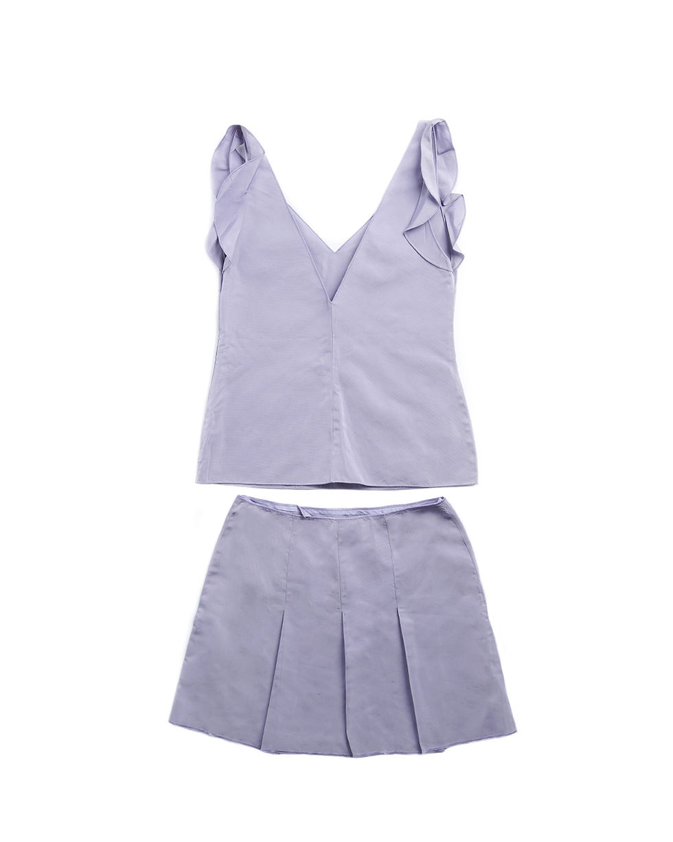 Thumbnail: Miu Miu F/W1998 Runway Top + Skirt Set