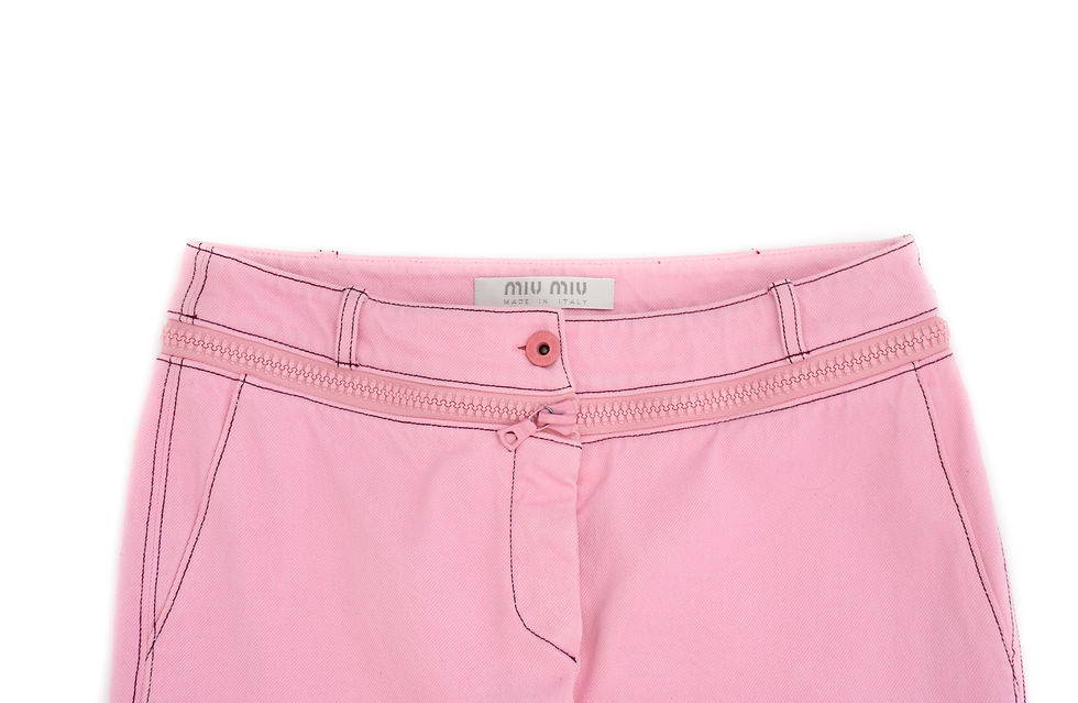 Thumbnail: Miu Miu S/S2000 Zipper Waist Pants