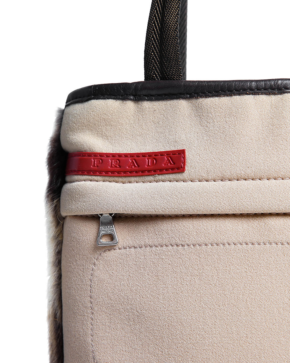 Thumbnail: Prada F/W1999 Fox Fur Tote Bag