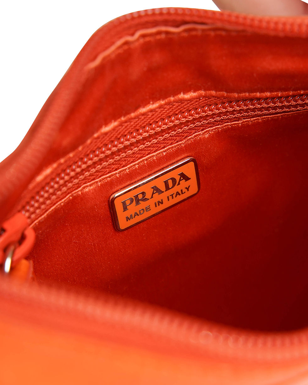 Thumbnail: Prada F/W1999 Orange Patent Leather Shoulder Bag
