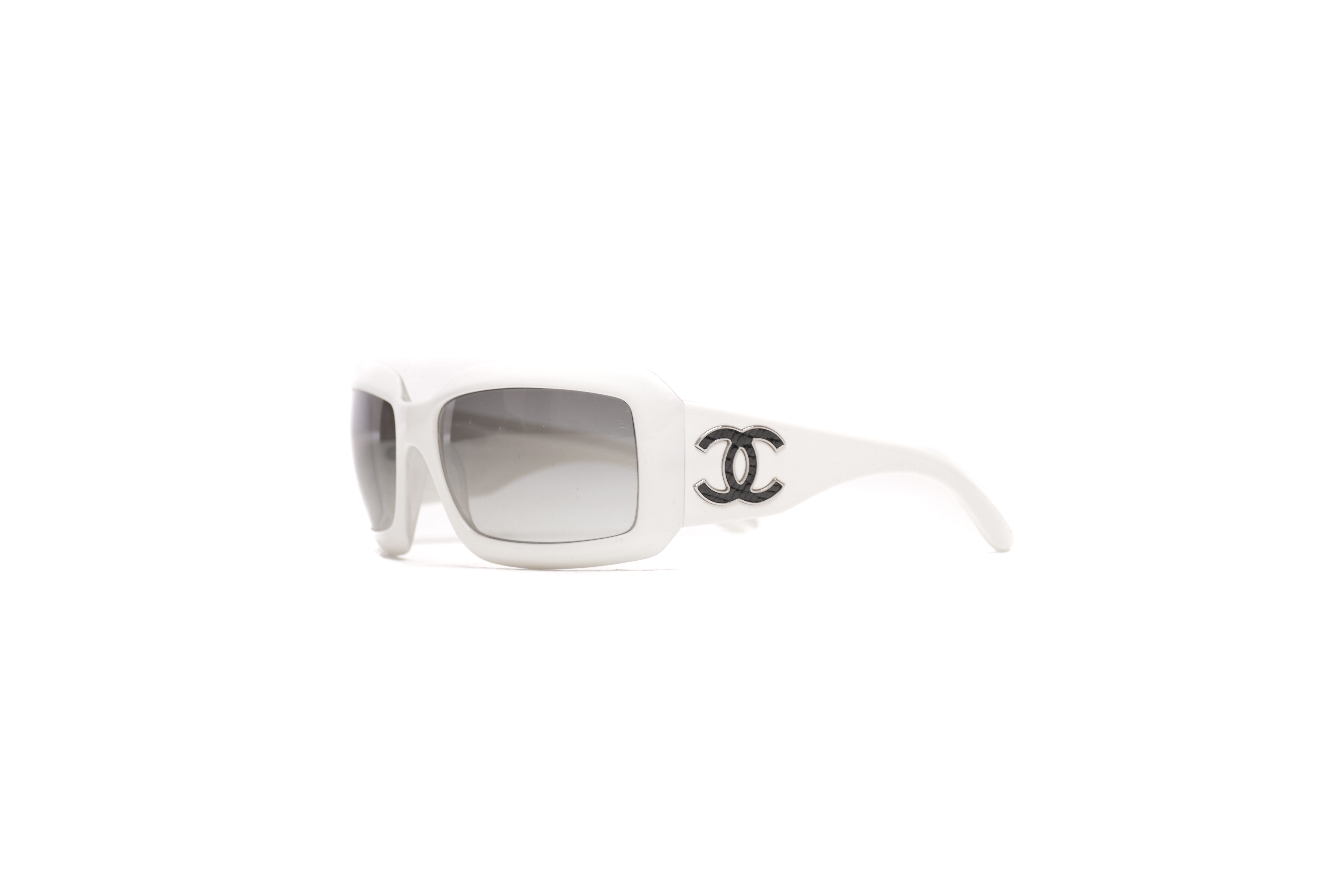 Chanel White Frame Glasses
