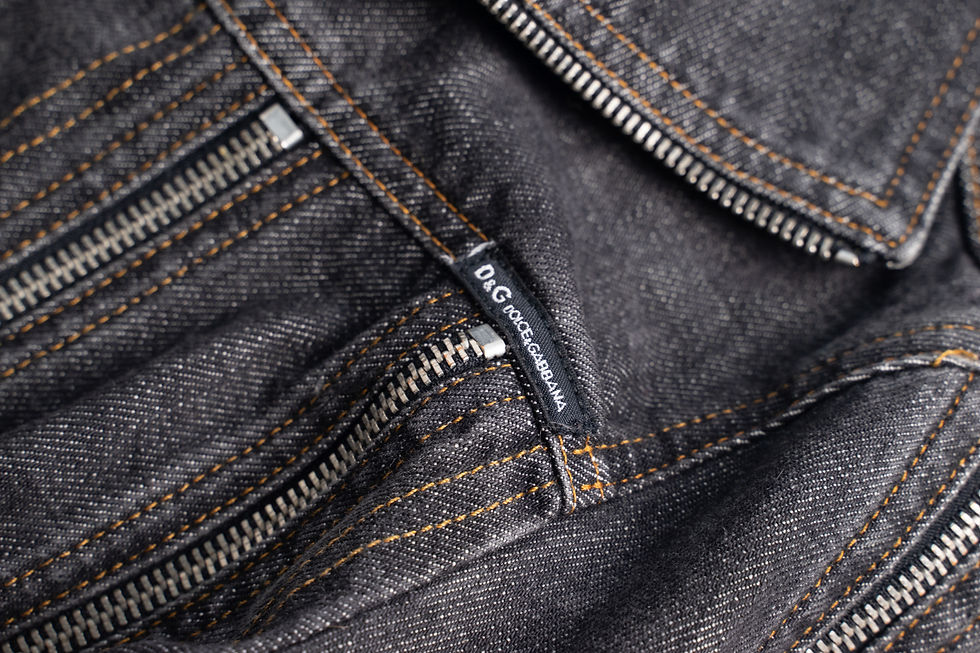 Thumbnail: Dolce & Gabbana 2004 Zipper Denim Jacket