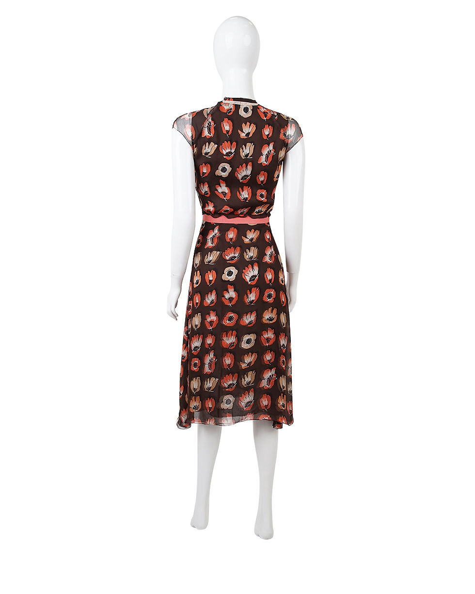 Thumbnail: Prada F/W2000 Silk Floral Dress