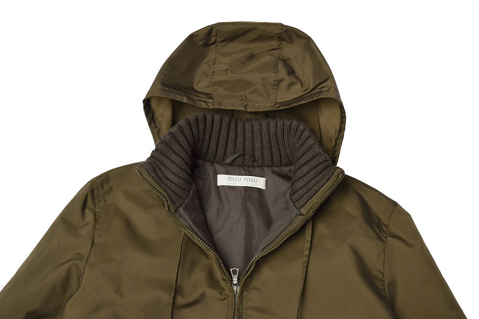 Thumbnail: Miu Miu F/W1999 Nylon Hoodie Jacket